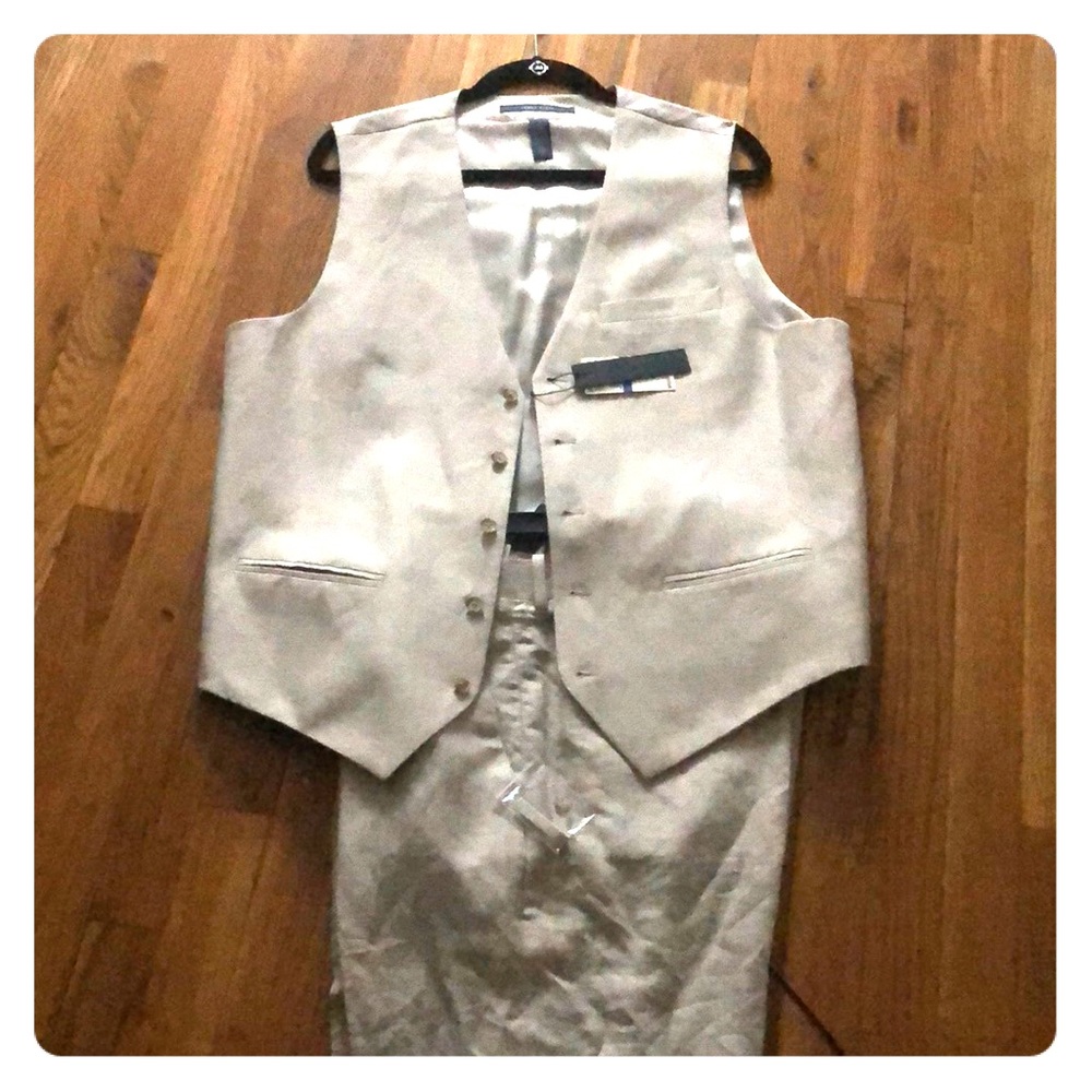 Linen vest XL and pants 34 waist 30 length